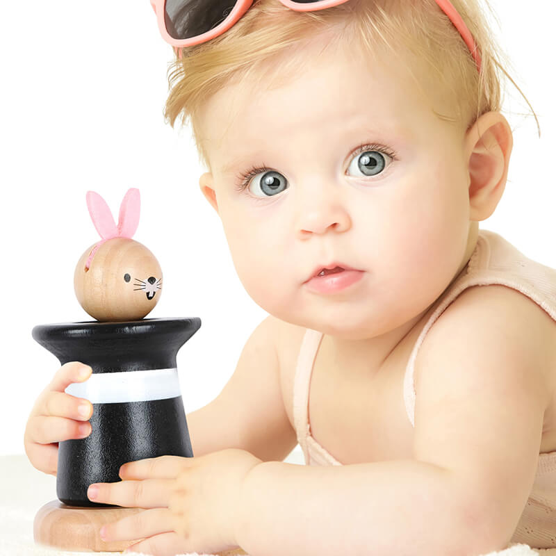 צעצוע עץ לתינוקות פיקבו